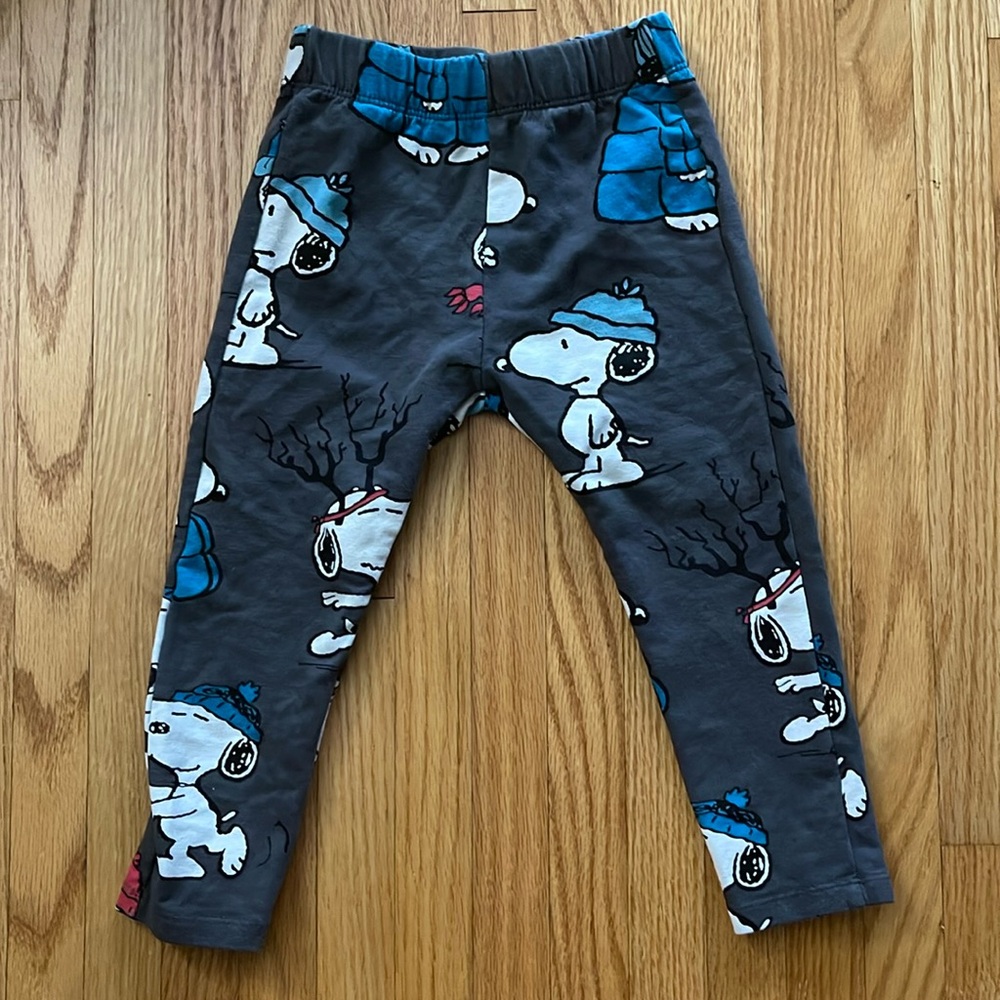 Zara Peanuts Snoopy leggings size 2/3